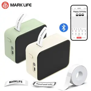 Marklife P15 Thermal Label Printer, Wireless Bluetooth-compatible Label Maker, Mini Printer, Supports Adhesive Labels, Similar to Niimbot D11/d110