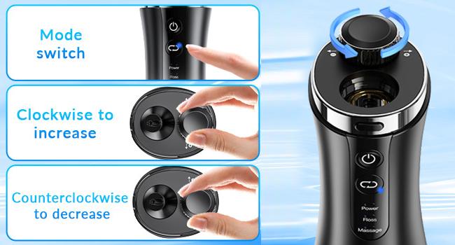 Oral irrigator Visual Water Flosser C2 with 10 MP Camera for Teeth, 2 Modes 12 Gears IPX7 Portable 350ML Water Tank.Very suitable for giving to your relatives, friends and family on Christmas, birthdays, graduation season, and other festivals flossing