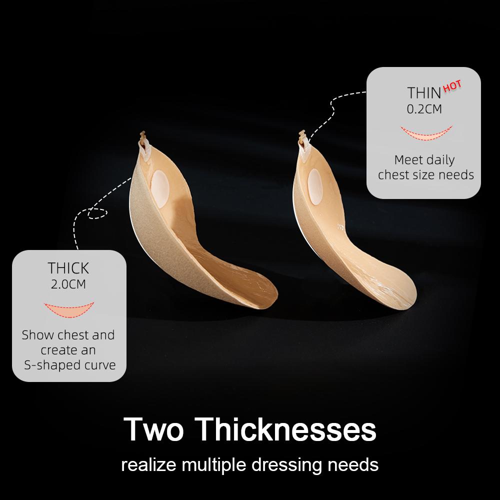 Minikit Adhesive V-bra, Invisible push up sticky braWomenswear wireless bras for women Comfort BasicMinimalist Skin Vneck straplessbra wireless bras for women Outdoorfun