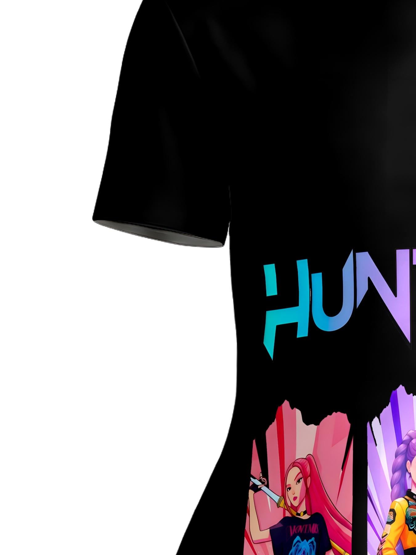 Trendy Idol Style Cartoon Girl Print Kids Dress, Girls Summer Short Sleeve Pleated Skirt, Baby Personalized Versatile Dress