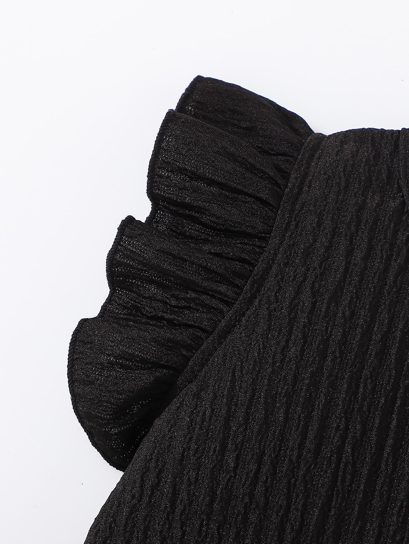 Summer set for little girls, 3-piece single set, girls' flutter sleeve ruffle top + skirt/shorts three-piece set, textured and breathable fabric, skin-friendly and non-sweaty, round neck design fits the neck, skirt hem/pants hem slightly flared cut