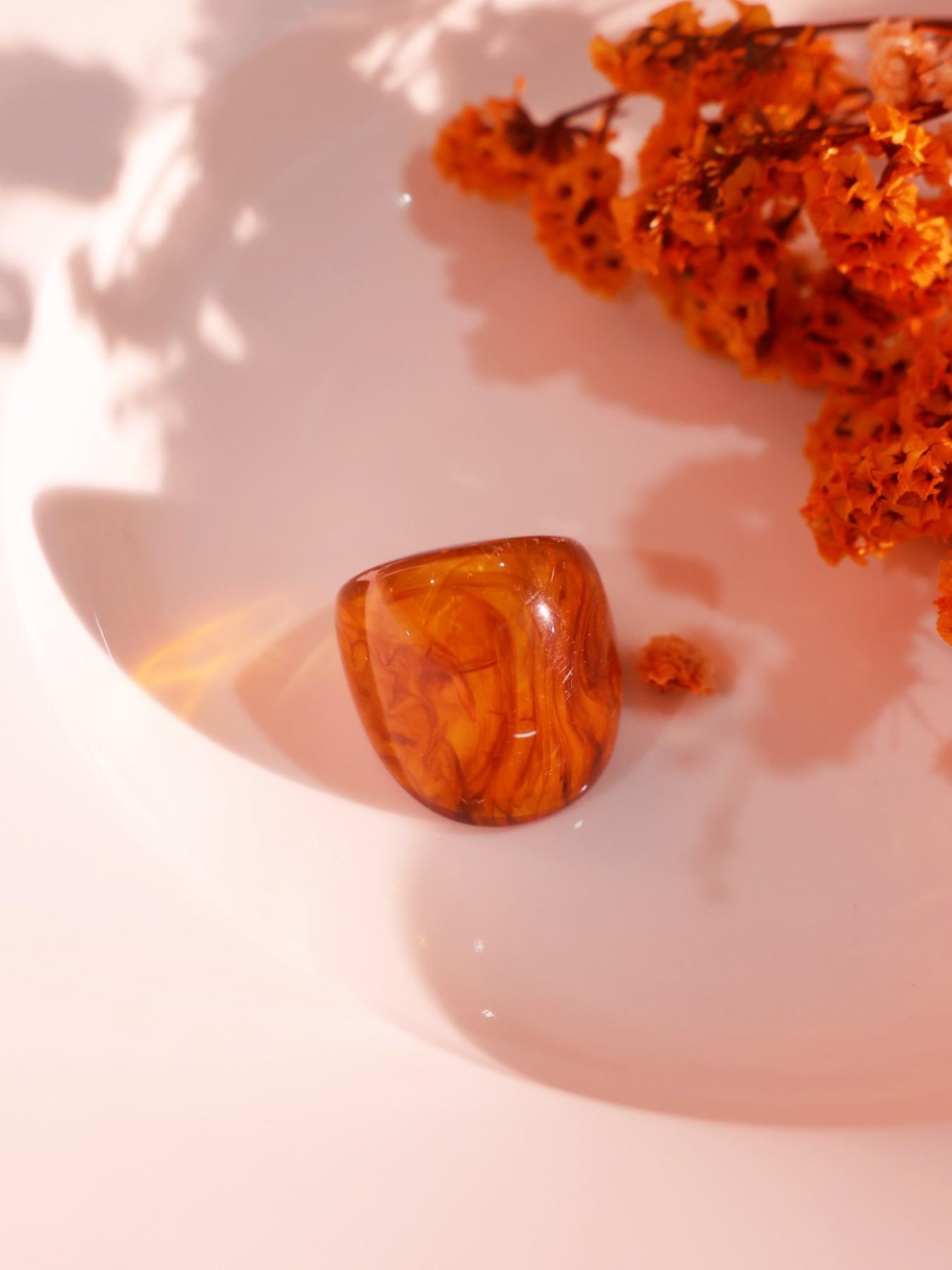 Women's Boho Resin Ring Set, Adjustable Stackable Rings, Geometric Design, Perfect Gift for Mother's Day & Graduation Season