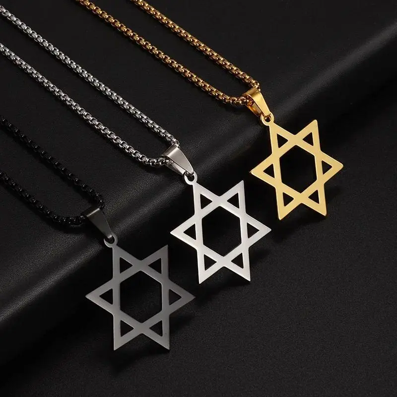 Fashionable star-shaped pendant necklace men's jewelry