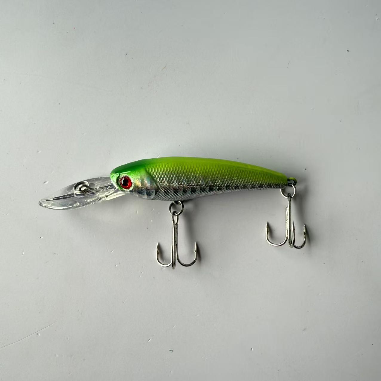 Large brand replica, popular, 1pcs, long tongue Xiaomi Nuo Xiang Zhu floating waterway sub hard bait fake bait, suitable for freshwater and seawater fishing accessories fishing gear supplies