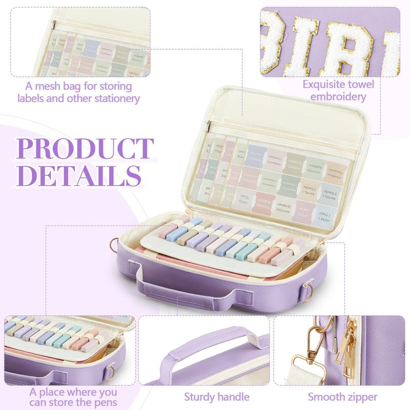 PU Leather Bible Bag for Christian Women Large Chenille Chenille Letter Bible Cover Bag Bible Journaling Kit Elegant Easter Gift for Christian Women Girls, Church Sunday Prayer bible Study Supplies, Gift for Mom