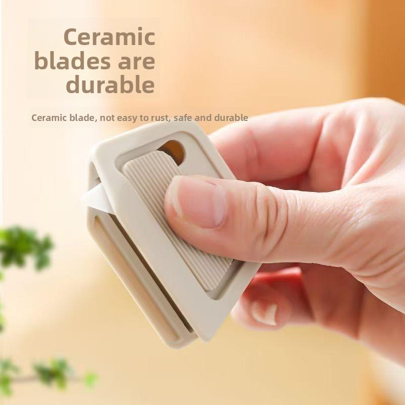 2pcs Automatic Retractable Box Cutter, Cardboard Cutter, Ergonomic Non-Slip Grip, Sharp Blades, Heavy-Duty Manual Tool, Portable, Office, Home Use