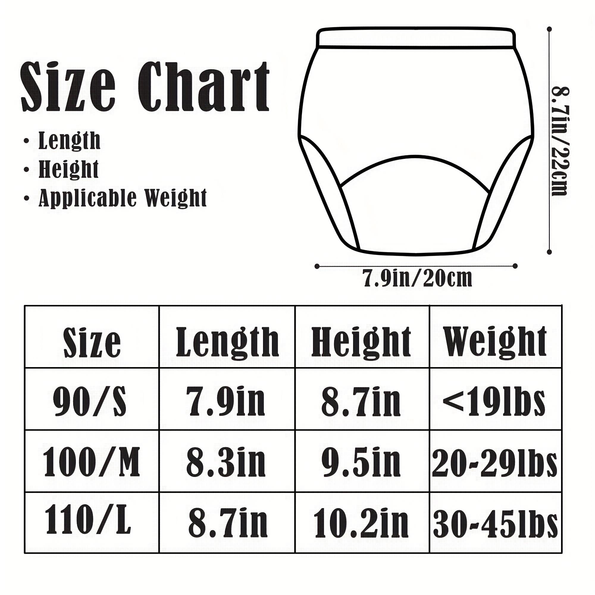 Unisex Toddlers' Cotton Training Pants (8-Pack) - Leakproof, Absorbent Underwear with Elastic Waist, Cute Prints for Toilet Training