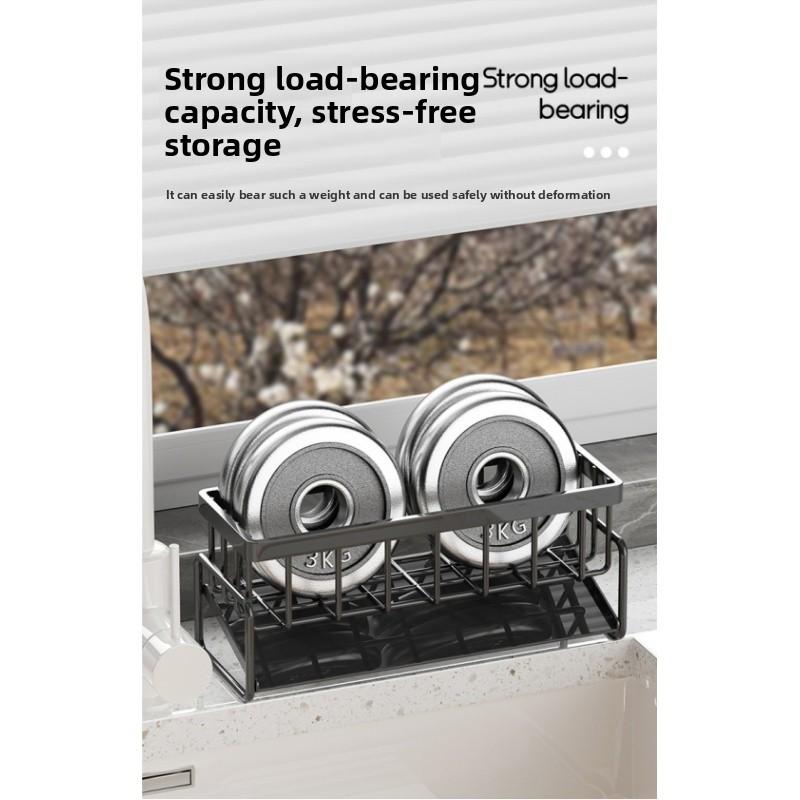 Universal Kitchen & Bathroom Rack - Pull-out Design with Hooks, Space-Saving