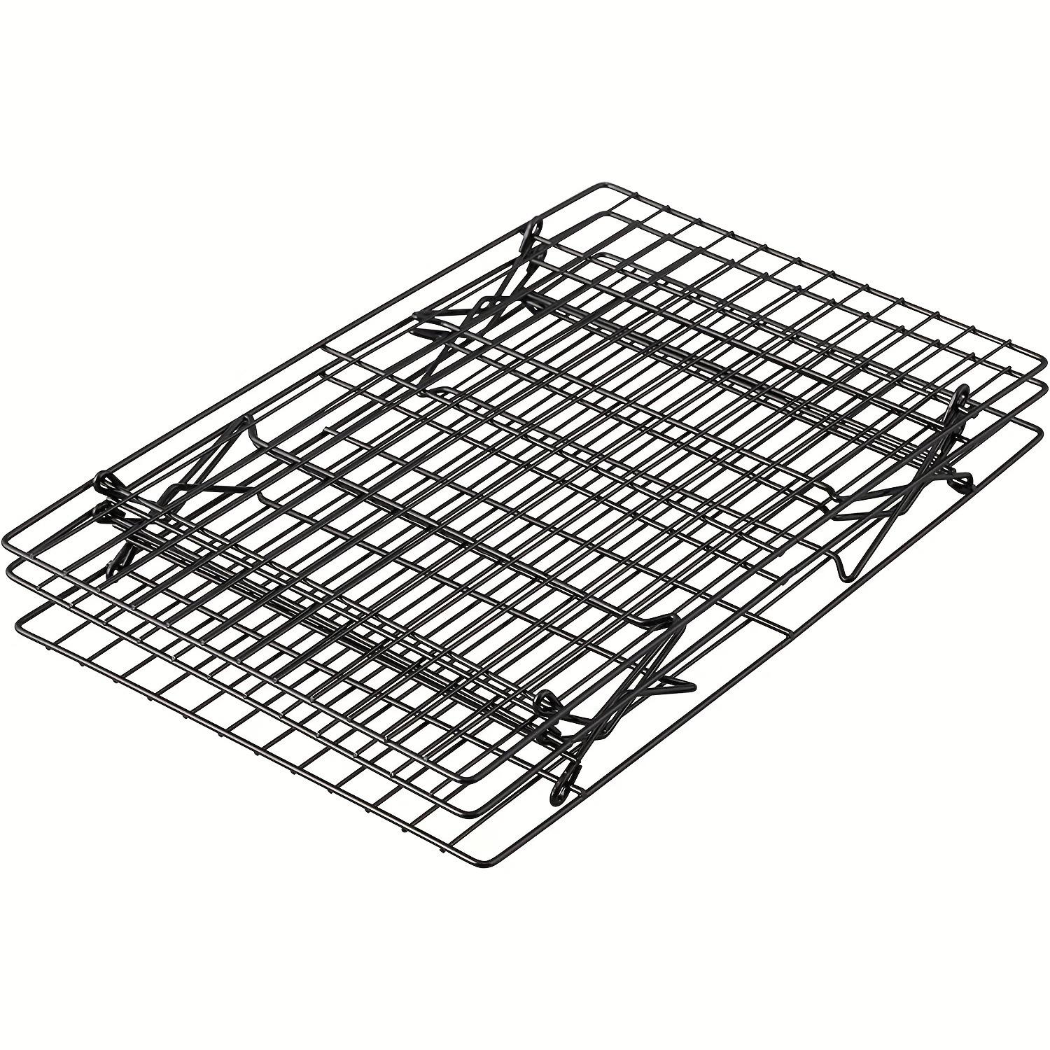 Baking Three-Tier Cake Stand Foldable Bread Cooling Rack Cookie Mesh Non-Stick Cooling Tray for Bakers