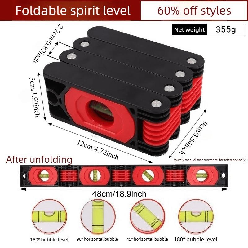 Foldable Magnetic Leveling Tool, High Precision Home Use, Anti-Fall Adjustable Plumb Bob, Ideal for Various Construction Measurement Challenges
