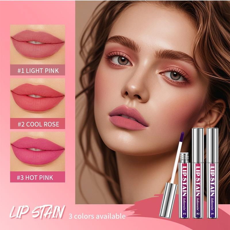 Long-lasting Lip Stain, Matte Peel-off Lip Gloss, Hydrating Liquid Lipstick for Girls & Women, Suitable for All Skin Tones, Suitable for All Occasions Lip Makeup, Gift
