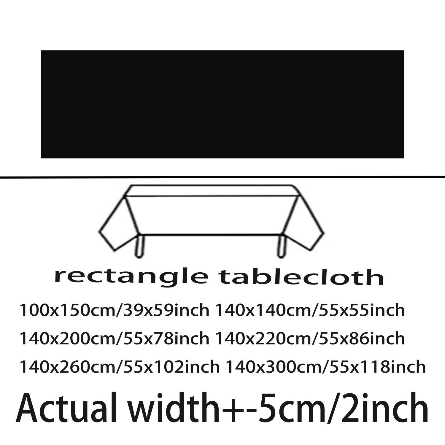 Nordic Style Rectangular Party Tablecloth, Living Room, Classroom, Hotel Dining Cover, Recommended for Long and Rectangle Tables, Picnic Table Cover