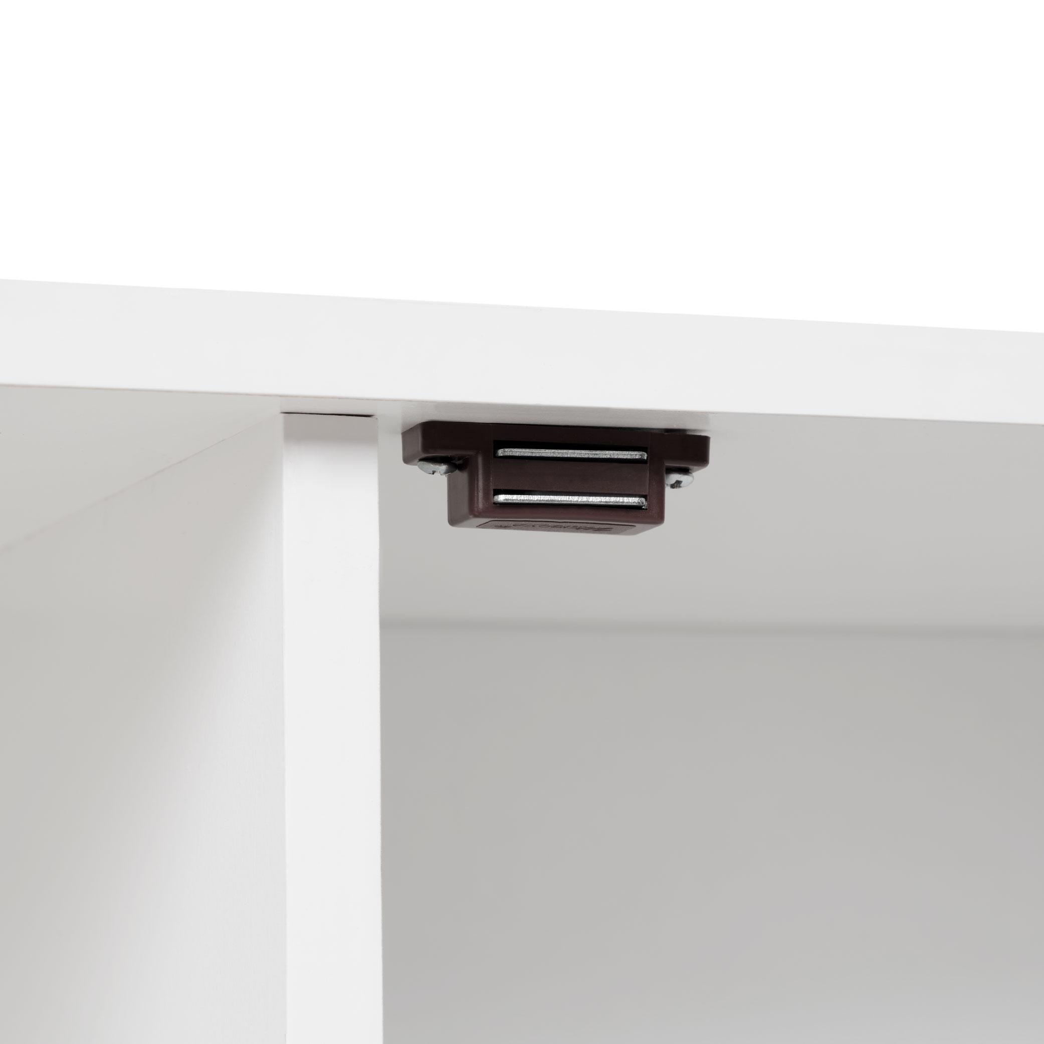 【TikTokShopBlackFriday】Farmhouse Buffet Sideboard Cabinet with Barn Doors, 58" Rustic Kitchen Storage Cabinet with Adjustable Shelves, Antique White Coffee Bar Cabinet for Dining Room, Living Room, Entryway TV Stand