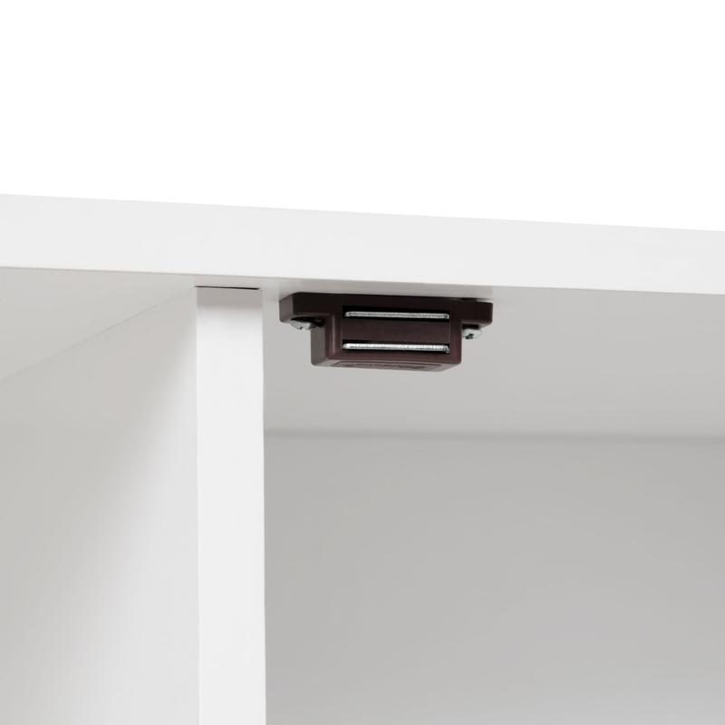 【TikTokShopBlackFriday】Farmhouse Buffet Sideboard Cabinet with Barn Doors, 58" Rustic Kitchen Storage Cabinet with Adjustable Shelves, Antique White Coffee Bar Cabinet for Dining Room, Living Room, Entryway TV Stand