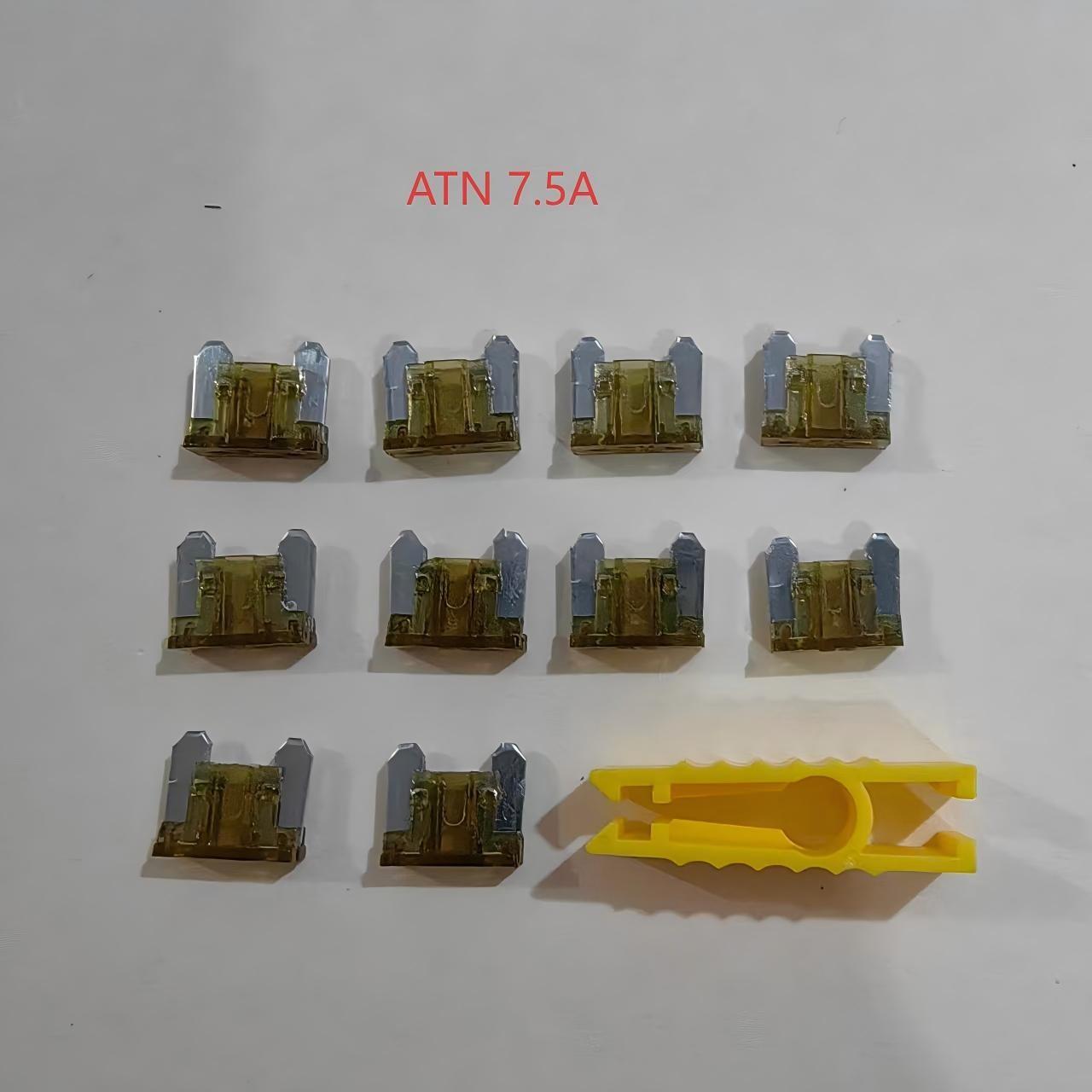 (10 Pack), ATN Micro Blade Fuse, Nickel Plated, 12 Amp Specifications Available, Suitable for Cars, Trucks, Boats, Motorcycles, SUVs