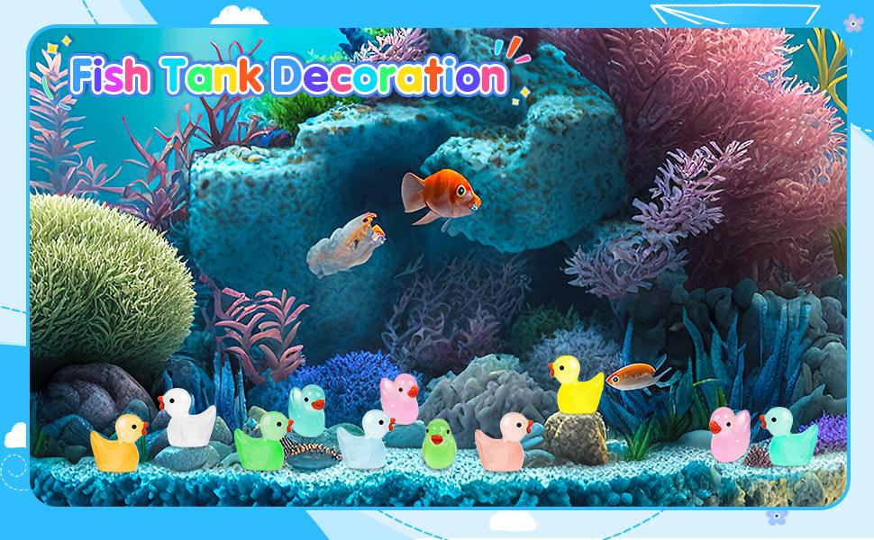 Luminous Mini Resin Animals 100 Pcs Tiny Animals Mini Ducks Tiny Frogs Dinosaurs Small Birds Little Rabbits Glow in The Dark Miniatures Fairy Accessories