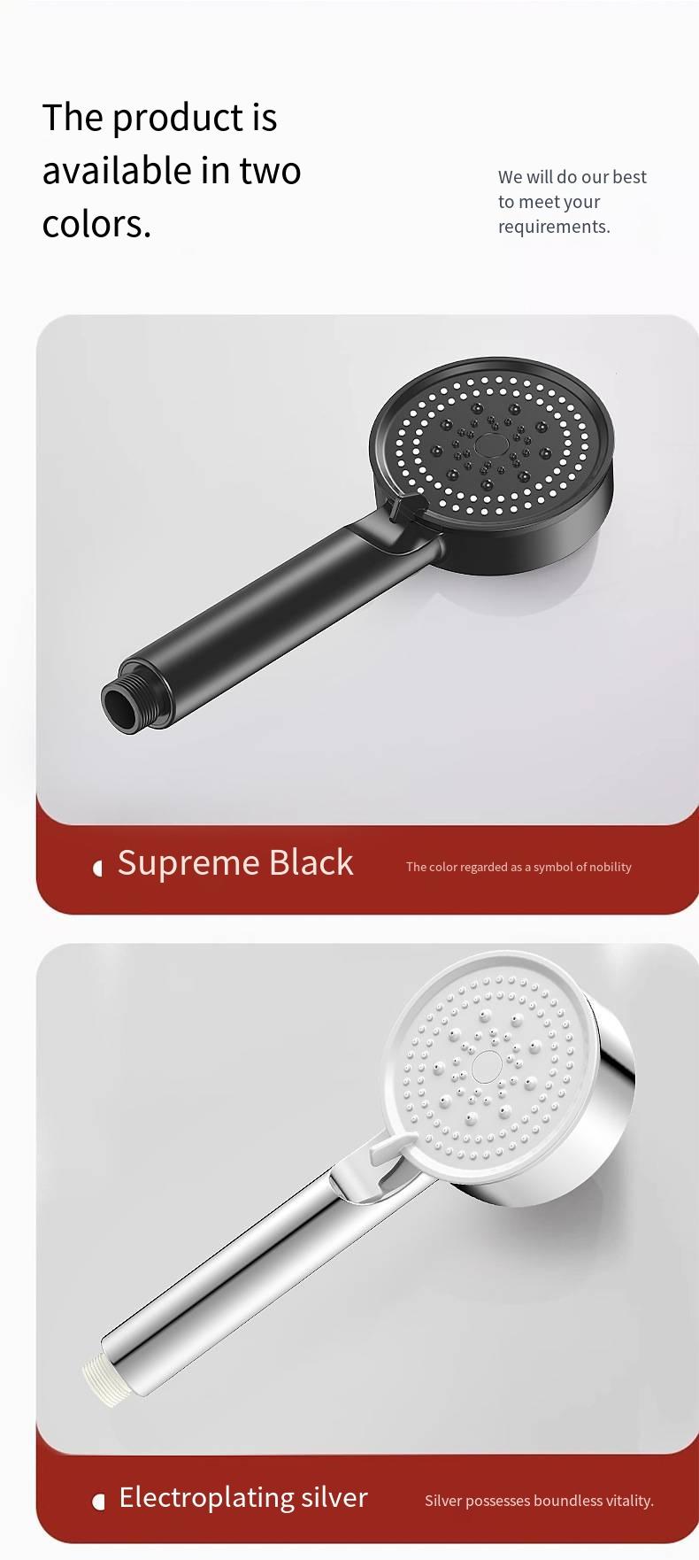 High Pressure Multi-Mode Handheld Showerhead - Anti-clogging nozzles, built-in power wash function for cleaning tubs, tiles and pets, extra-long stainless steel hose, wall and ceiling mounts. spray