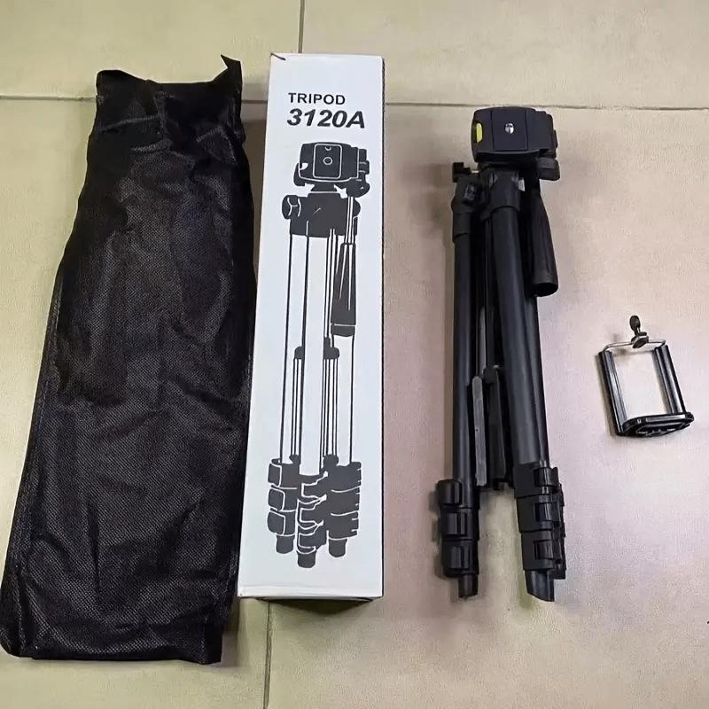 Foldable Multi-Function Camera Tripod, Portable Adjustable Selfie Stick with Phone Holder, Ideal for Photography, Live Streaming, Video Recording, Tripod Stand