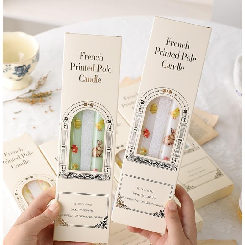 Easter Wax Set, Multi-Color Candles, Rabbit/egg/chick Prints, High-Quality Smokeless Wax, Perfect for Easter Table Decor, Home Décor, Gift Ideas