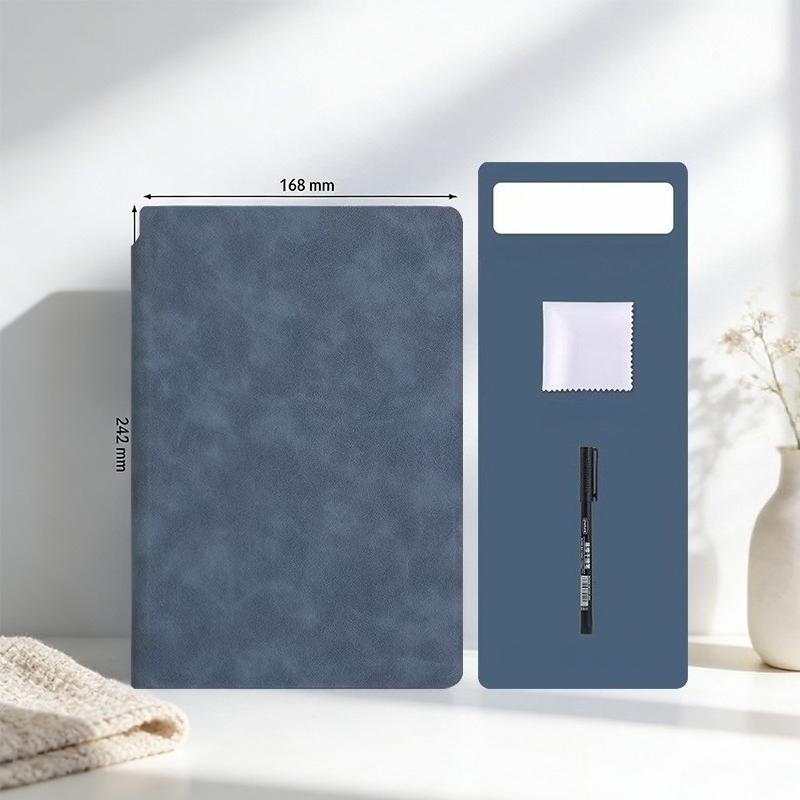 Whiteboard Notebook Portable Rewritable Desktop Notepad Message Board, Wordboard Draft Folding Handwriting Board