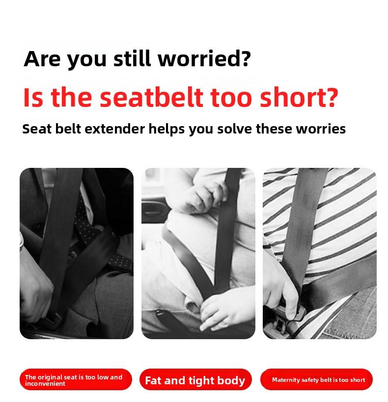 Car Seat Belt Extension Clip, Rear-Seat Safety Buckle Connector, Vehicle Interior Accessory, Durable & Secure Fit, Easy Installation