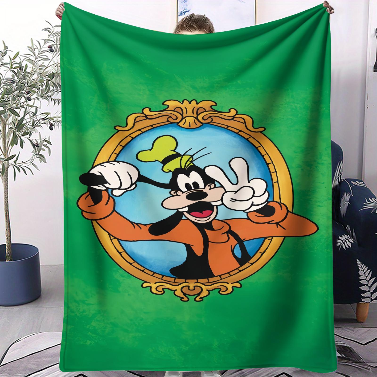 Goofy Pattern Blanket, All-Season Use, Suitable for Bed Sofa Car Room Decor, Perfect Gift, Single-Sided Print Blanket