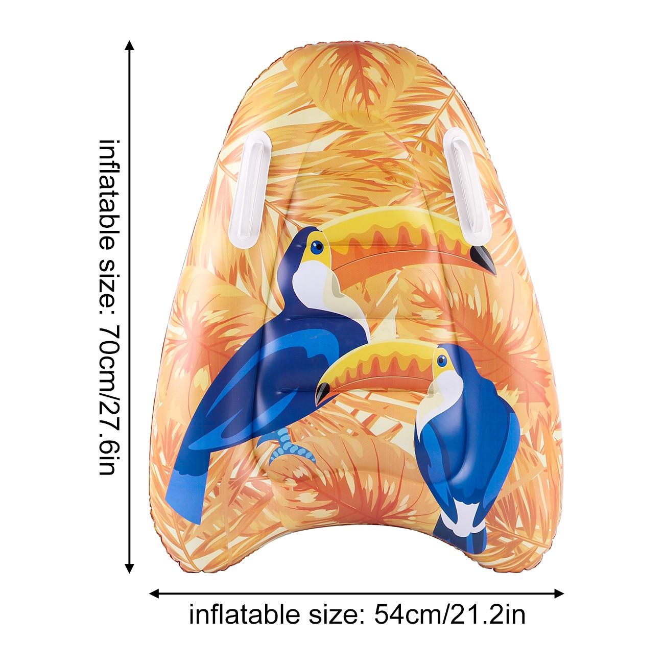 Portable Inflatable Surfboard for Swimming, Water Sports, Beach, Pool, Vacation, Ideal for Surfing and Waterskiing