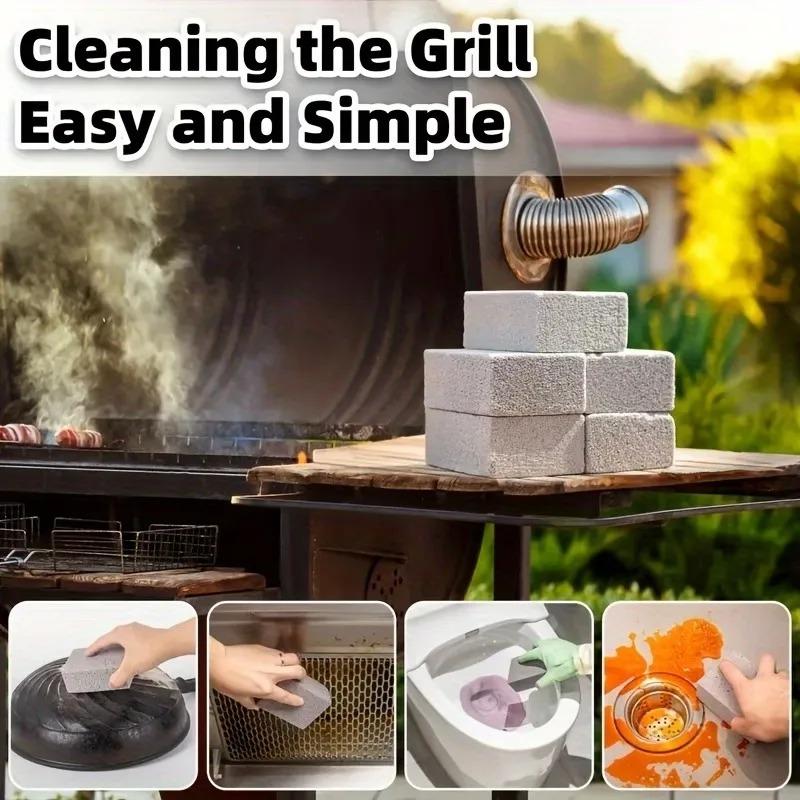 1-10PCS Grill Cleaning Brick Pumice Stone Heat Resistant Outdoor Kitchen Barbecue Rack Cleaner BBQ Tools Accessories