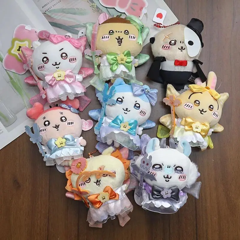 yiji Doll First Generation Magical Girl Generation Usagi Momonga Hachiware Cartoon Plush Doll Doll School Bag Pendant Gift