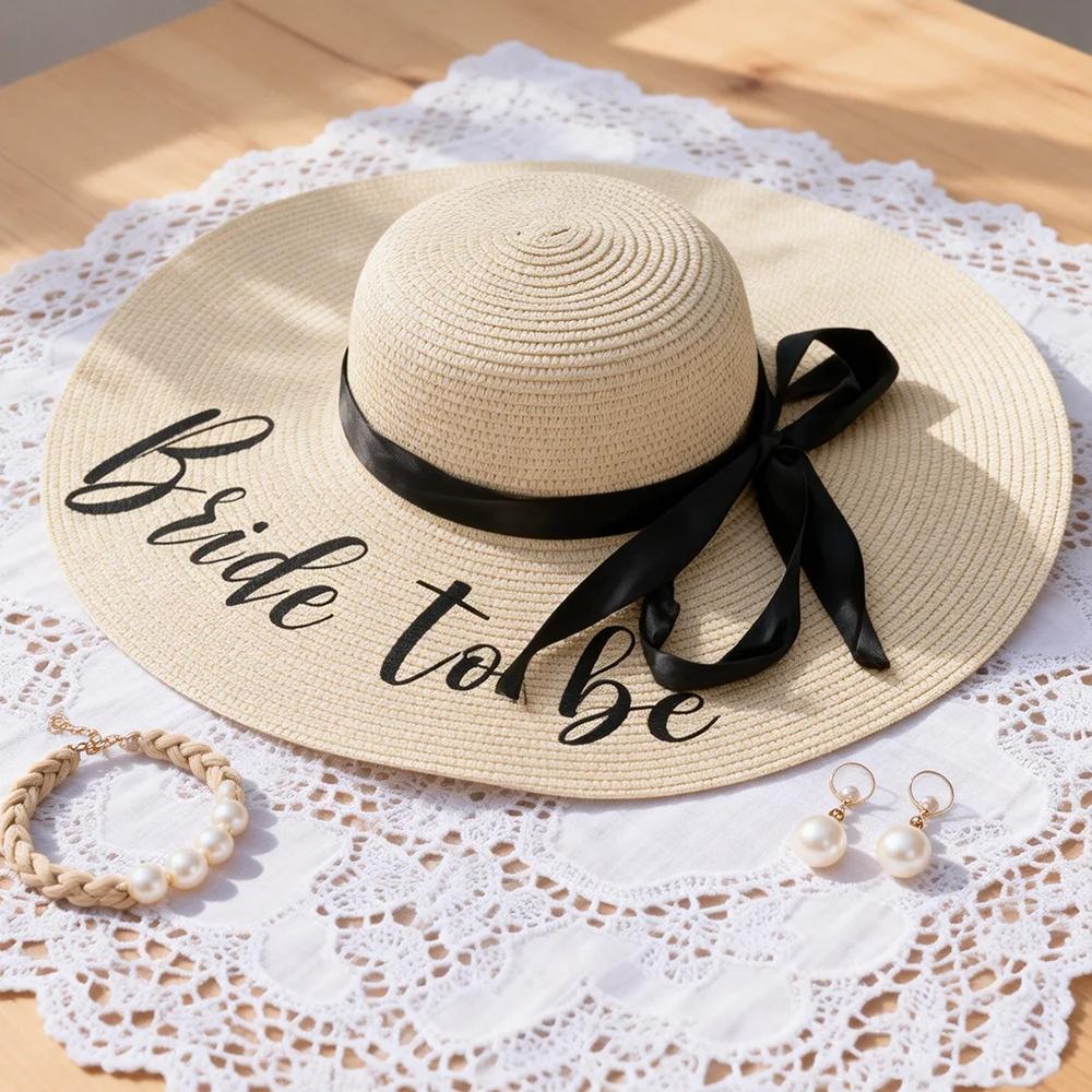 Bride To Be Future Mrs Floppy Sun Hat Bachelorette Hen Party Bridal Shower Beach Pool Wedding Honeymoon Gift Vacation Accessory