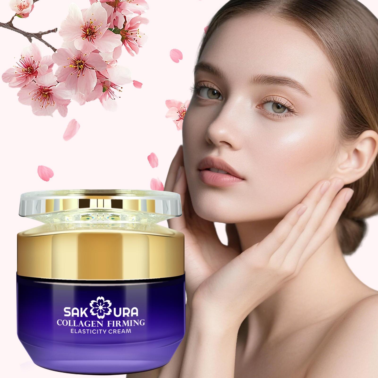 Multi-Effect Cherry Blossom Anti-Wrinkle Moisturizing Cream, Firming and Brightening, Hydrating and Soothing, Single Item Balm
