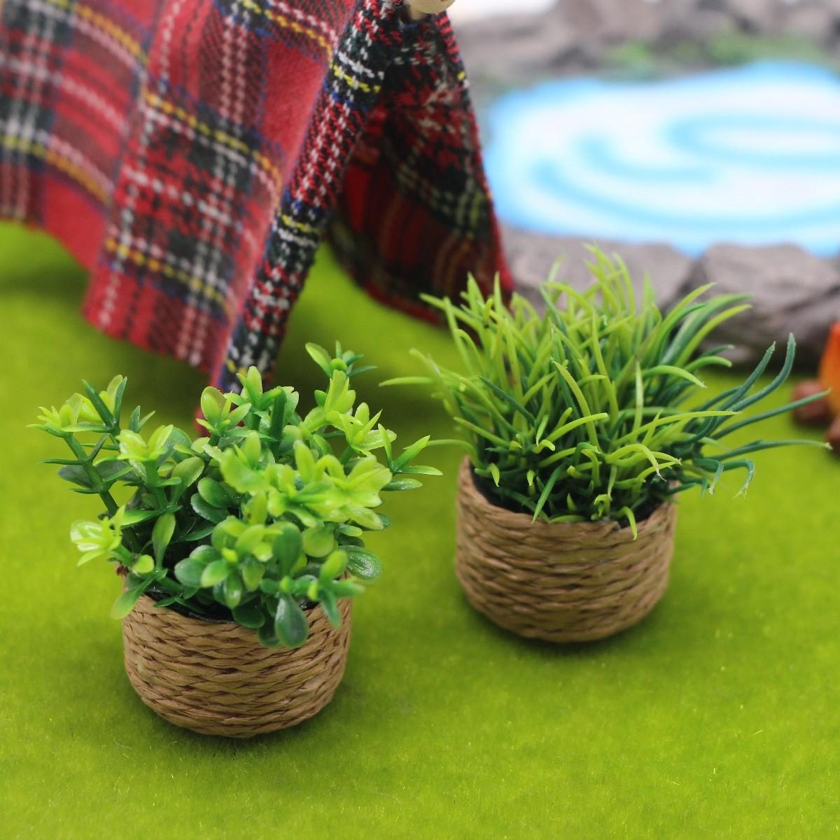 Mini Realistic Plant Pot Decorative Item, Indoor Car Decoration, Miniature Scene Props Model, Photography Accessories