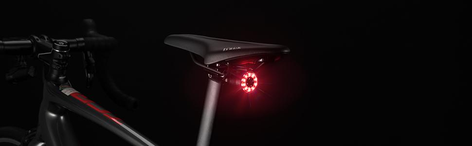 ROCKBROS Bike Tail Light Rear Bike Light Rechargeable Bike Rear Light Waterproof Bike Taillight