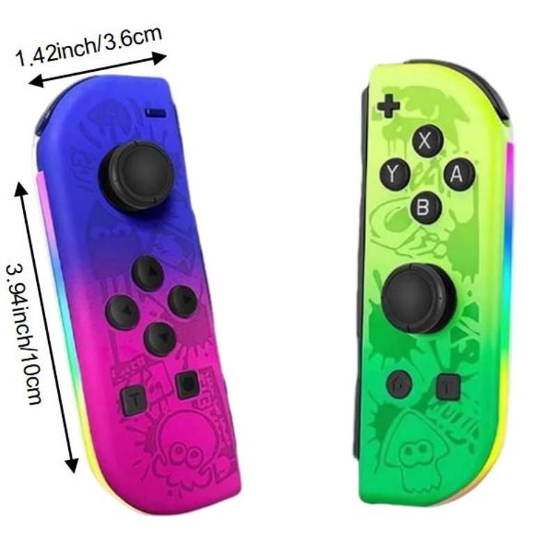 Wireless Controller for Game Handheld Controllers, Compatible with Switch Lite Oled, Dual Vibration Function, Cool Replacement Accessory