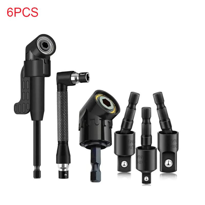 105-degree corner wrench with handle, elastic drill bit extender set, drill bit extender set, hexagonal joint adapter, joint extender, universal drill bit, multi-functional corner wrench, screw bit, Right Angle Drill