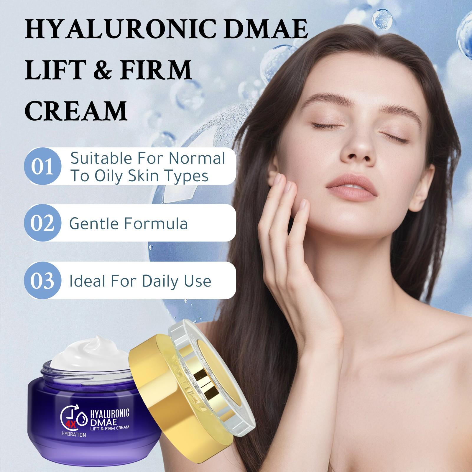 Four-Layer Hyaluronic Acid Moisturizing Cream, Anti-Wrinkle, Vitamin E, Niacinamide, Deep Hydration, Long-Lasting Moisture