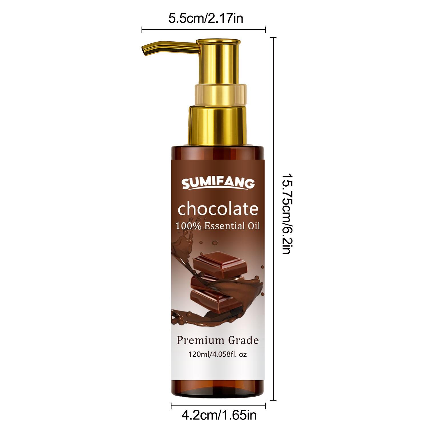 120ML Chocolate Essential Oil, Multi-Scene Care, Lightweight Absorbent Texture, Suitable for Skin, Hair, Massage, Lazy Person's Must-Have