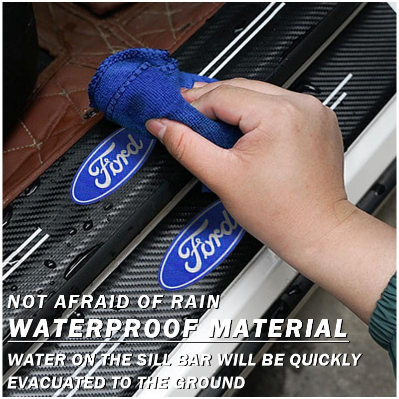 5Pcs/Set Car Badge Logo Universal Door Sill Sticker Trunk Guard Sticker Decorative Anti-Kick Anti-Scratch 3D Carbon Fiber Protective Film Car Accessories Suitable for Ford Focus 2 3 4 MK2 MK3 MK4 ST F150 Mondeo Fiesta Fusion Ranger Mustang Shelby Kuga Edg 5Pcs/Set Car Badge Logo Universal Door Sill Sticker Trunk Guard Sticker Decorative Anti-Kick Anti-Scratch 3D Carbon Fiber Protective Film Car Accessories Suitable for Ford Focus 2 3 4 MK2 MK3 MK4 ST F150 Mondeo Fiesta Fusion Ranger Mustang Shelby Kuga Edg