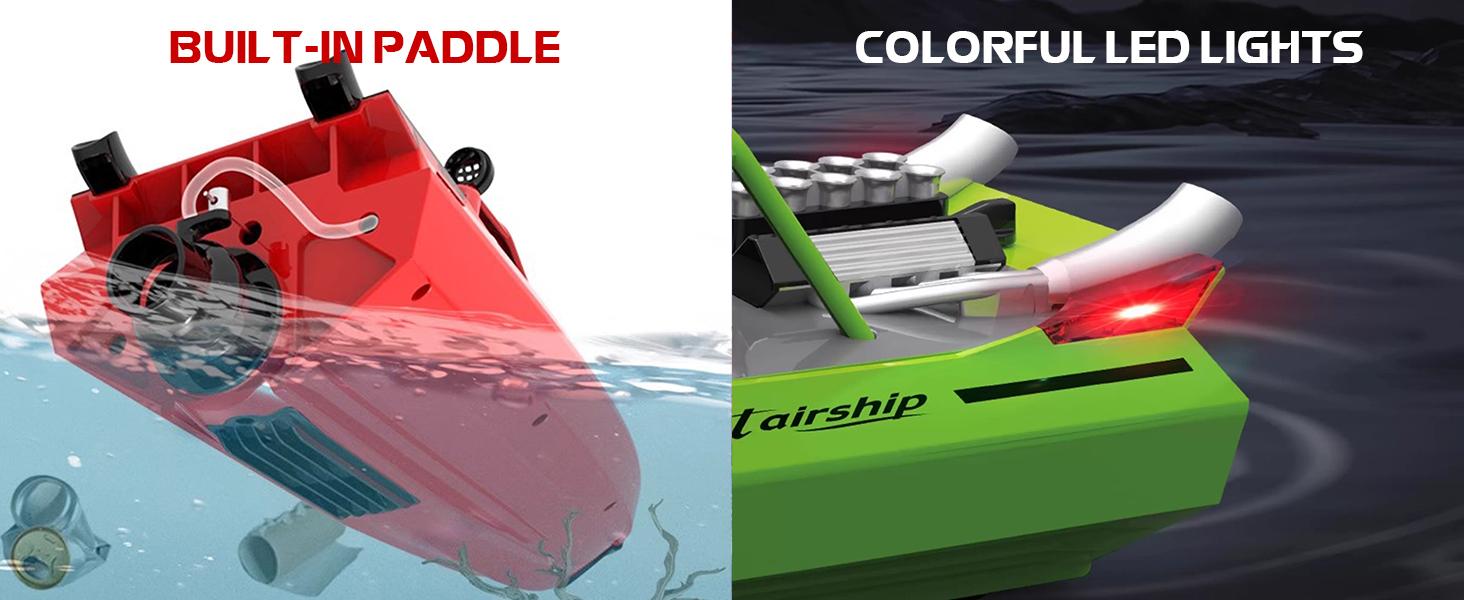 High Speed ARRIS RC Jet Boat, Self-Righting Waterproof Boat with 2 Batteries, Safe Jet Design for Pool & Lake Fun