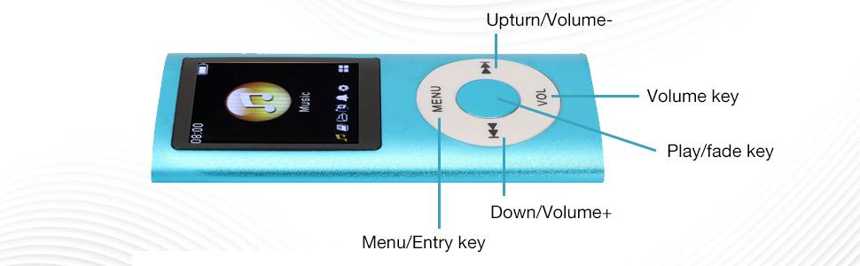 Portable Aluminum Alloy MP3 Player, 1.8 Inch LCD Screen, Stylish Multifunctional Design, Lossless Sound Quality