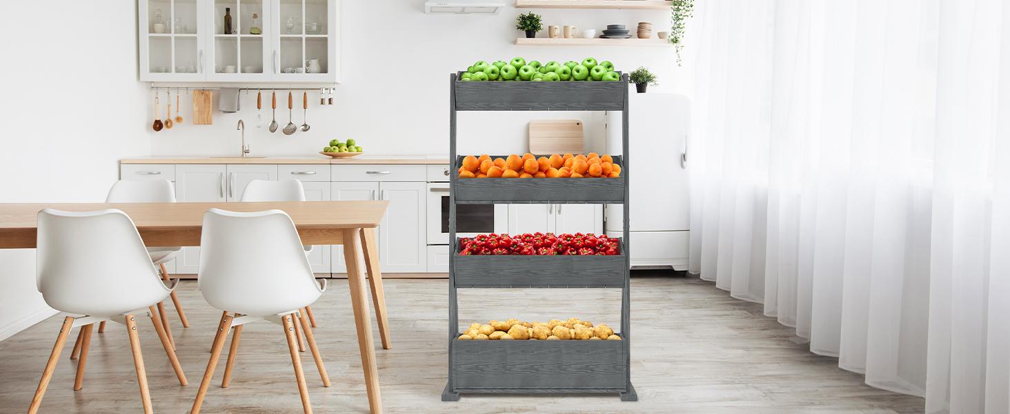 Lilypelle Vertical Wooden Raised Garden Bed, 4-5 Tier Planters Freestanding Wood Plant Stand Flower Rack Planter Box for Plant Herb Flowers Vegetables Lilypelle Vertical Wooden Raised Garden Bed, 4-5 Tier Planters Freestanding Wood Plant Stand Flower Rack Planter Box for Plant Herb Flowers Vegetables