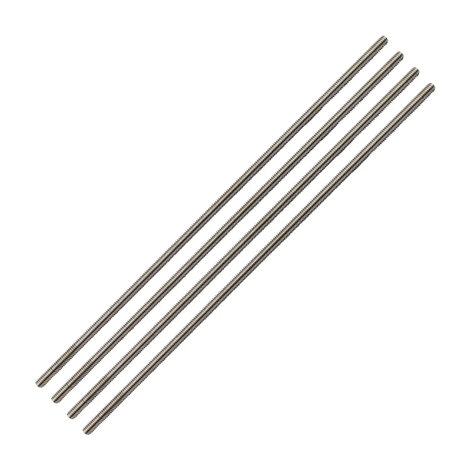 12Inch Stainless Steel Threaded Rods, 4 count, 1/4"-20 Fully  Threaded Rods