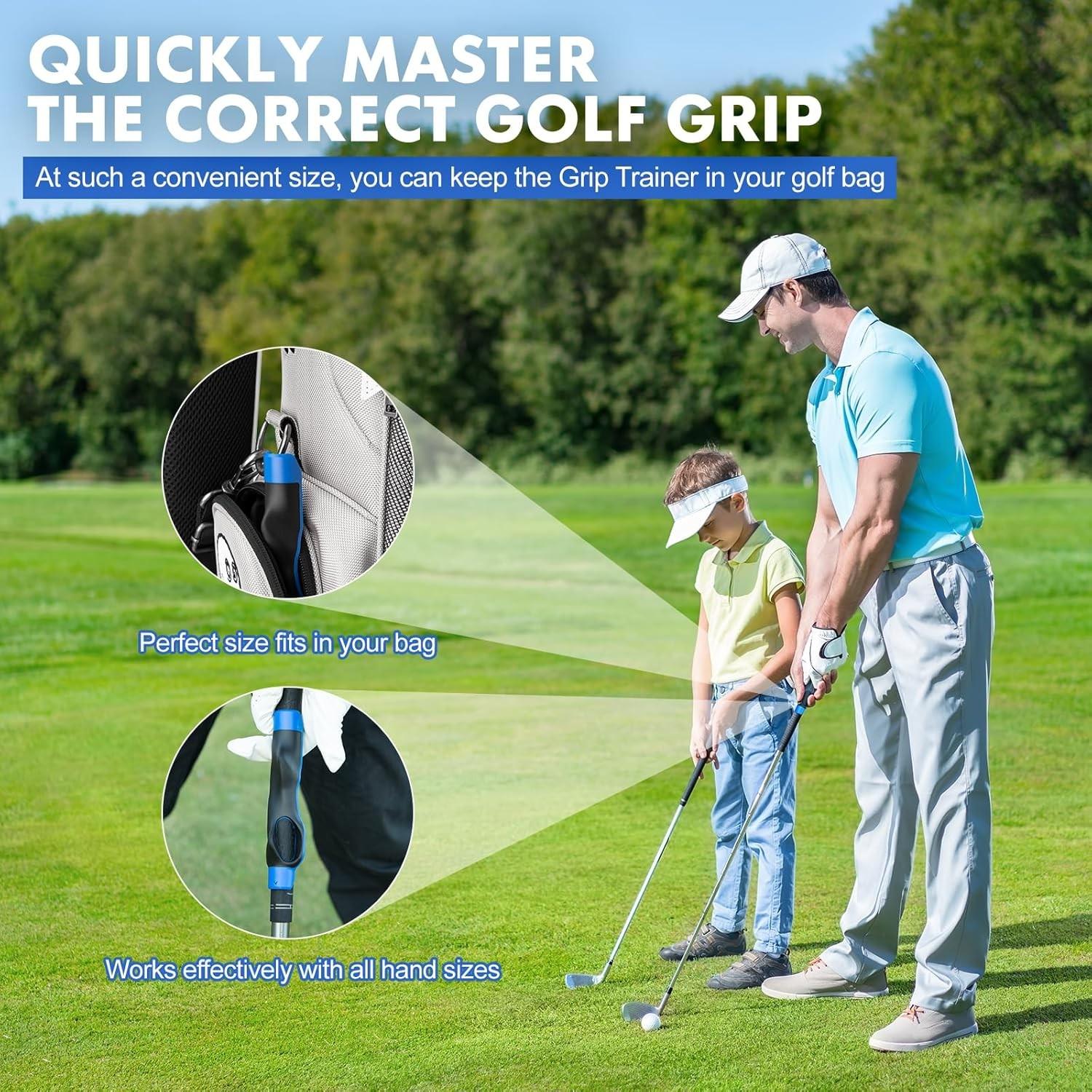 Golf Grip Training Attachment, Outdoor Golf Swing Trainer, Beginner Motion Alignment Aid, Correct Grip Training Tool, Golf Accessories