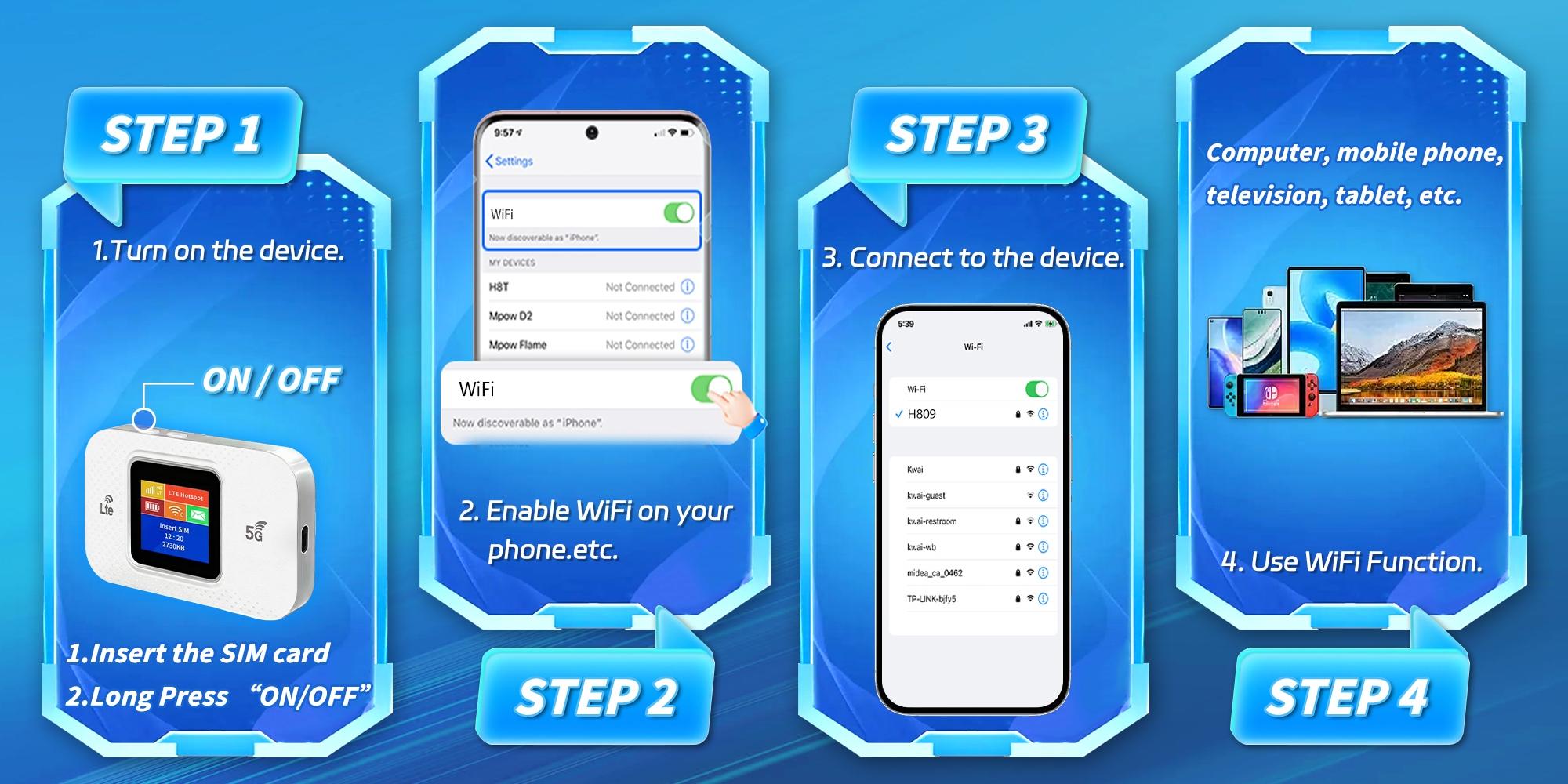 Global Travel 4g Portable WiFi Hotspot, 300mbps High-Speed Mobile Network, 3000mah Long Battery Life, Supports Multiple Devices Global Travel 4g Portable WiFi Hotspot, 300mbps High-Speed Mobile Network, 3000mah Long Battery Life, Supports Multiple Devices