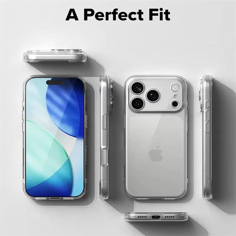 High-Definition Transparent Tpu Case for iPhone 17 Pro Max, iPhone 16, iPhone 15, iPhone Air, Durable Phone Protector