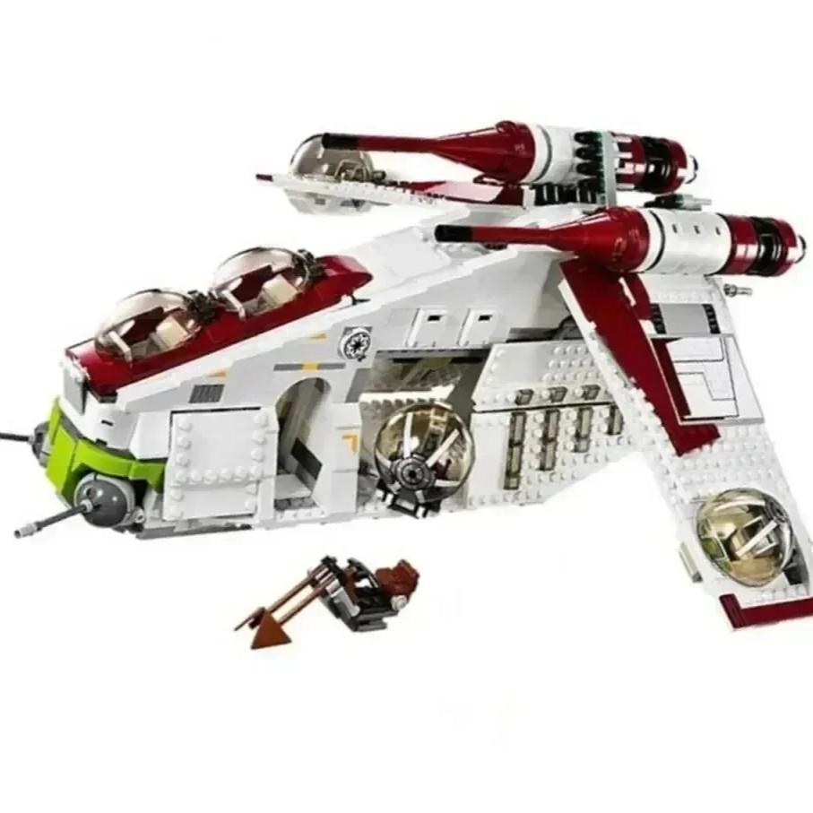 1228 Pieces New Arrival Space Battle Series Republic Ship DIY Decoration Building Blocks Collectible Toy for Kids Birthday Gift