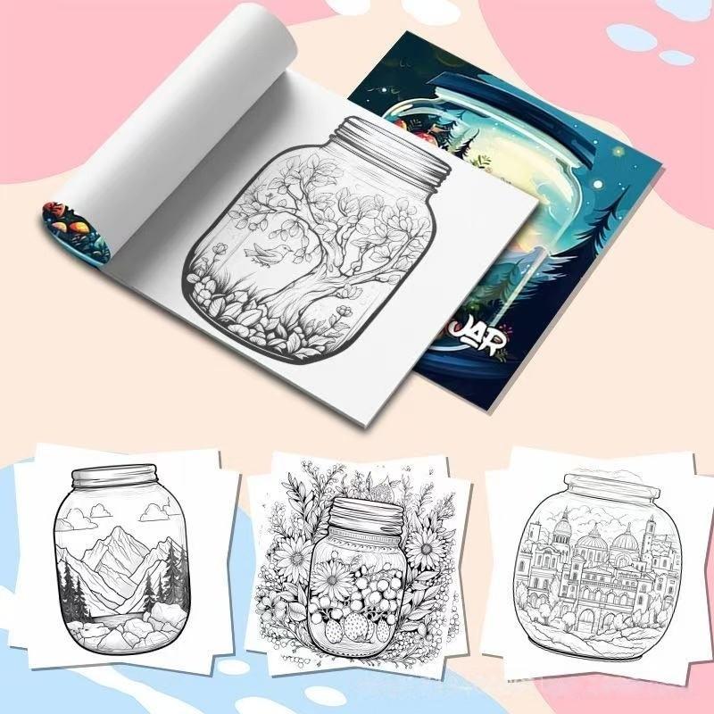 Art Therapy Coloring Book, Immersive Color Filling Experience, Relaxing Stress Relief Activity, Perfect Gift for Adults & Kids