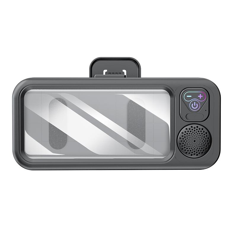 Waterproof Box Speaker, Bathroom Waterproof 360° Rotating Touchscreen, Bluetooth-compatible Speaker, Movie Watching, Music Listening, Phone Stand