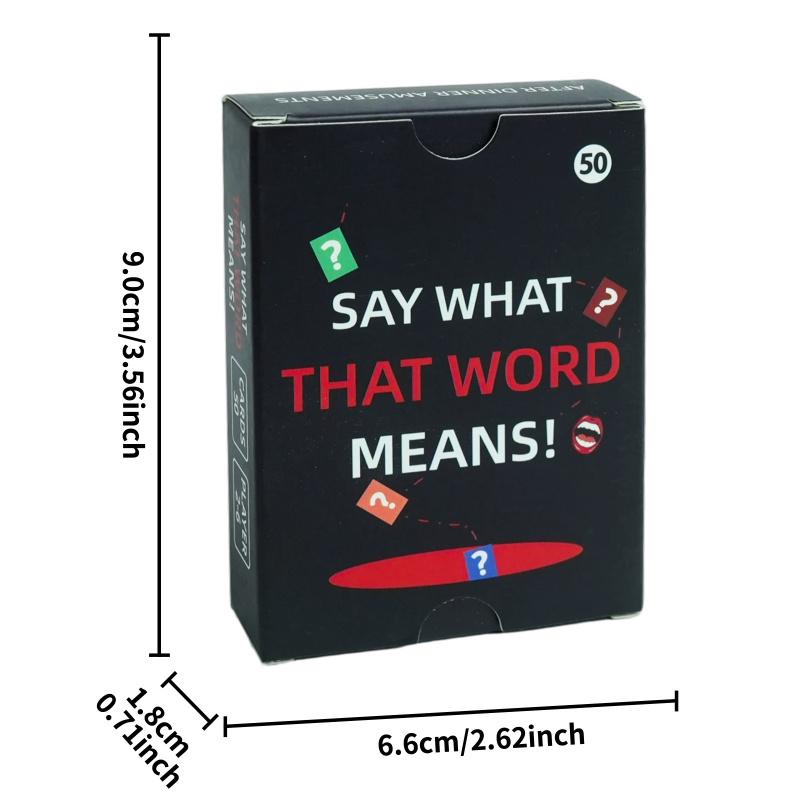New 50-card adjective board game toy card party gathering multiplayer interactive card toy for couple adults