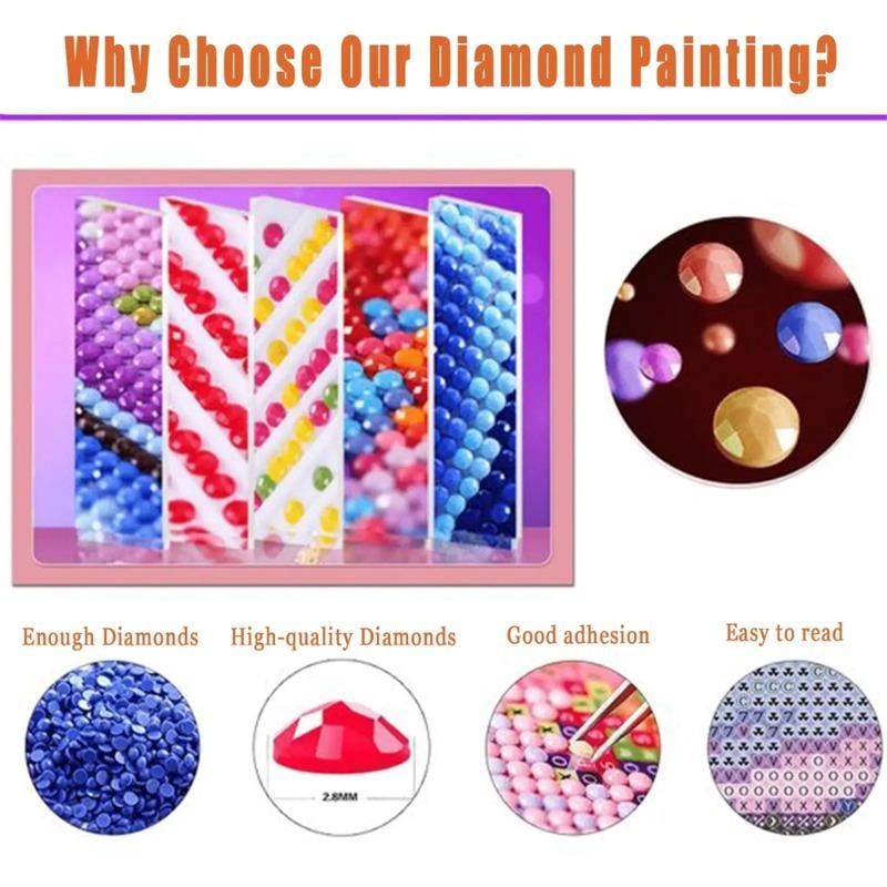 5D Diamond Painting Kit Patriotic Heart Shaped American Flag With Bald Eagle, Glowing Sparkling Stars Design, Full Drill DIY Diamond Mosaic, Independence Day Themed Wall Decor, Great Gift For Holiday & Home Decoration